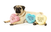 Candy Hearts 3 Pack Dog Toy